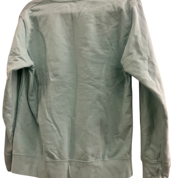 Seafoam graphic sweatshirt with pink cat - size small - Picture 5 of 5